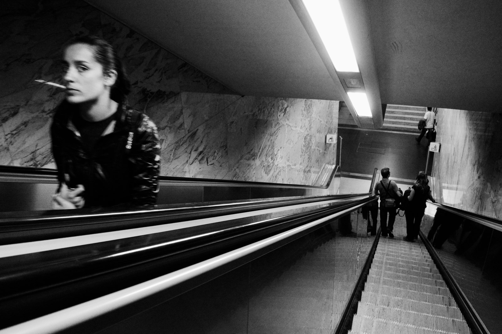 Going down the subway